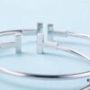 692fd5e299f2d84055c8a7c5 Must-have Tiffany & Co. Double T Diamond Bracelet with Adjustable Memory Design, AU750 Logo Stamp, S925 Silver Plated with 18K Gold, Set with 5A Zirconia