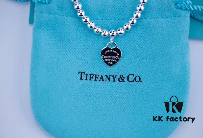 692fd5e499f2d84055c8a7ca Tiffany Inspired Heart Resin Bracelet in S925 Sterling Silver with Enamel Detail