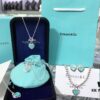 692fd5e899f2d84055c8a7d3 Tiffany Silver OK Necklace + OK Bracelet Stunning! Counter Style Latest Silver Jewelry Set