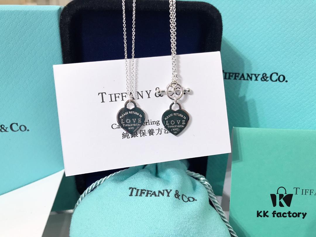 692fd5ed99f2d84055c8a7e3 Tiffany Silver OK Necklace + OK Bracelet Stunning! Counter Style Latest Silver Jewelry Set