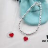 692fd5ed99f2d84055c8a7e4 Tiffany & Co. New Year Red Heart Bracelet and Necklace, Pure Silver Craftsmanship with New Technology, Premium Quality – Real Item Exceptionally Beautiful! Bracelet Interior Made with Pure Silver Wire, 4mm S925 Sterling Silver Beads, Authenticity Guaranteed