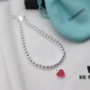 692fd5ee99f2d84055c8a7e6 Tiffany & Co. New Year Red Heart Bracelet and Necklace, Pure Silver Craftsmanship with New Technology, Premium Quality – Real Item Exceptionally Beautiful! Bracelet Interior Made with Pure Silver Wire, 4mm S925 Sterling Silver Beads, Authenticity Guaranteed