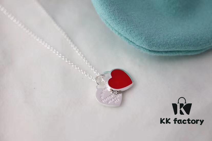 692fd5ef99f2d84055c8a7e8 Tiffany & Co. New Year Red Heart Bracelet and Necklace, Pure Silver Craftsmanship with New Technology, Premium Quality – Real Item Exceptionally Beautiful! Bracelet Interior Made with Pure Silver Wire, 4mm S925 Sterling Silver Beads, Authenticity Guaranteed