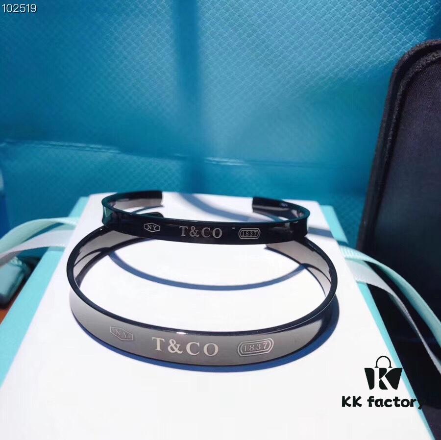 692fd5f099f2d84055c8a7eb Tiffany & Co. 1837 Black Onyx Limited Edition Couple Bracelets for Women and Men