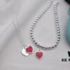 692fd5f199f2d84055c8a7ec Tiffany & Co. New Year Red Heart Bracelet and Necklace, Pure Silver Craftsmanship with New Technology, Premium Quality – Real Item Exceptionally Beautiful! Bracelet Interior Made with Pure Silver Wire, 4mm S925 Sterling Silver Beads, Authenticity Guaranteed