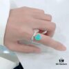 692fd5fa99f2d84055c8a808 Tiffany & Co. Classic Enamel Green Heart Accent Ring 💍
