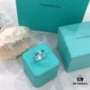 692fd5fd99f2d84055c8a80f Tiffany & Co. Classic Enamel Green Heart Ring in 925 Sterling Silver