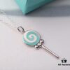 692fd60199f2d84055c8a817 925 Sterling Silver Tiffany Lollipop Pendant, Minimalist Design Resonating with the Essence of Love
