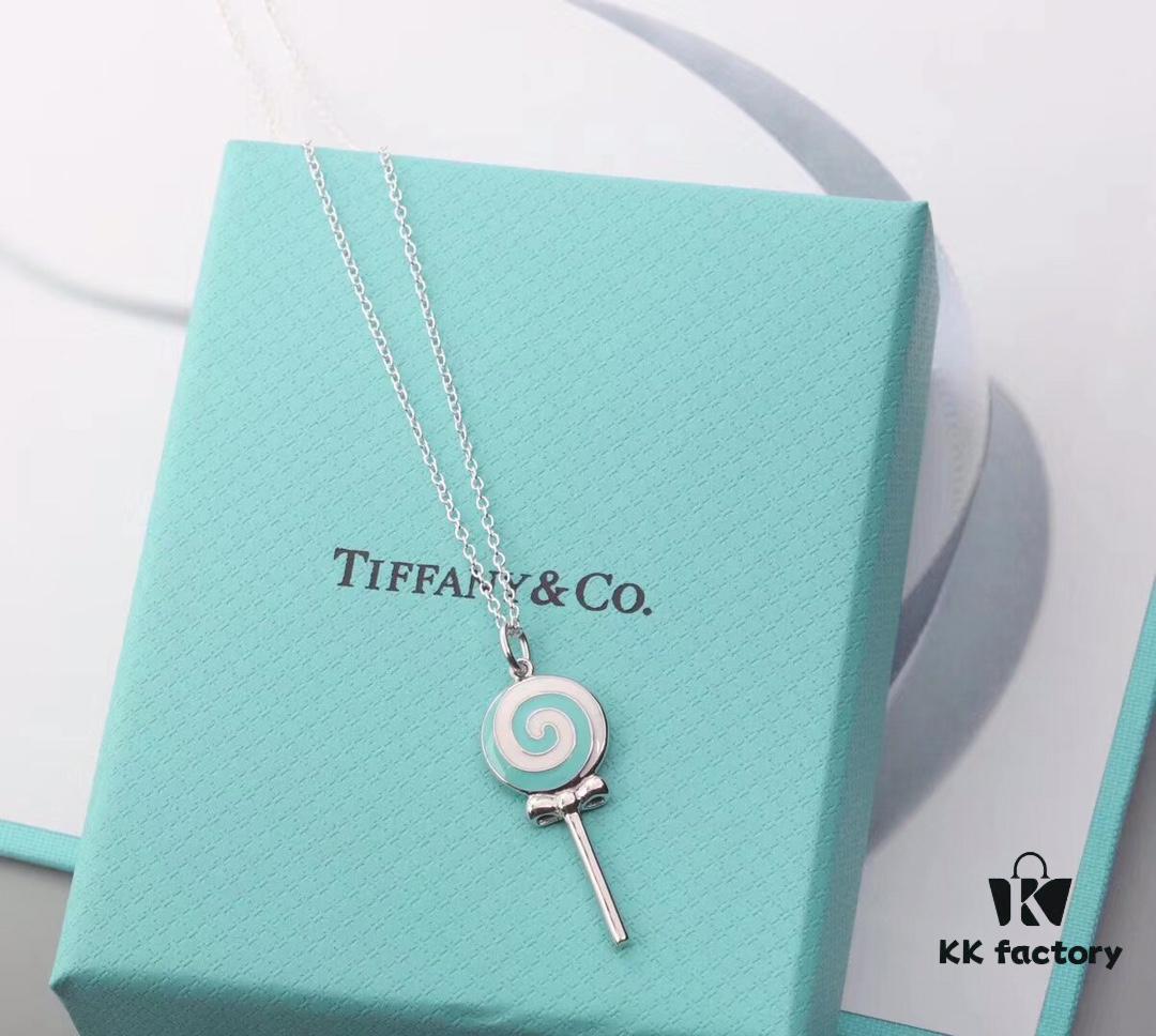 692fd60299f2d84055c8a81b 925 Sterling Silver Tiffany Lollipop Pendant, Minimalist Design Resonating with the Essence of Love