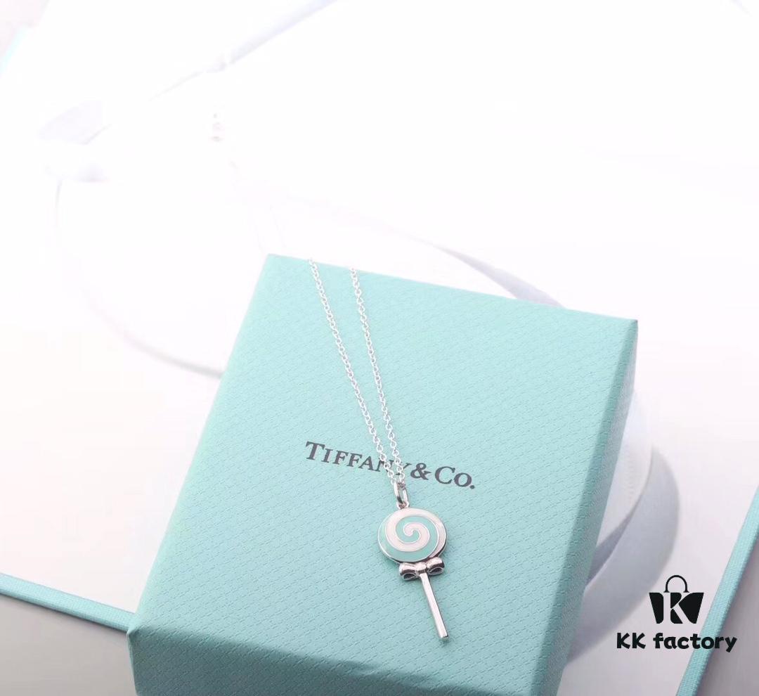 692fd60399f2d84055c8a81f 925 Sterling Silver Tiffany Lollipop Pendant, Minimalist Design Resonating with the Essence of Love