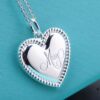 692fd60899f2d84055c8a82b Tiffany Solid Large Heart Necklace - Authentic Counter Product, Proxy Purchase Version, Tiffany T Two Series Love Heart Necklace, Premium German Imported 925 Sterling Silver with Thick Gold Plating, Fine Craftsmanship, High-End Custom Heart Pendant Diameter 2.0 cm, Chain Length 50 cm, Tagged AG925
