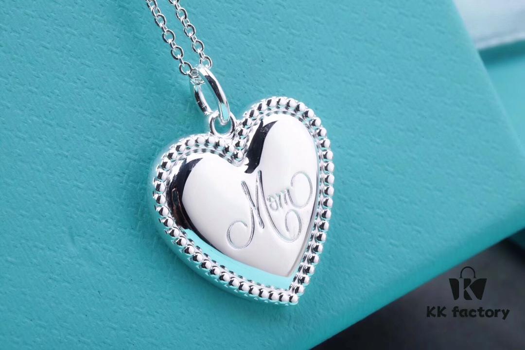 692fd60899f2d84055c8a82b Tiffany Solid Large Heart Necklace - Authentic Counter Product, Proxy Purchase Version, Tiffany T Two Series Love Heart Necklace, Premium German Imported 925 Sterling Silver with Thick Gold Plating, Fine Craftsmanship, High-End Custom Heart Pendant Diameter 2.0 cm, Chain Length 50 cm, Tagged AG925
