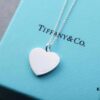 692fd60999f2d84055c8a82e Tiffany Solid Large Heart Necklace - Authentic Counter Product, Proxy Purchase Version, Tiffany T Two Series Love Heart Necklace, Premium German Imported 925 Sterling Silver with Thick Gold Plating, Fine Craftsmanship, High-End Custom Heart Pendant Diameter 2.0 cm, Chain Length 50 cm, Tagged AG925
