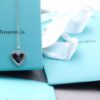 692fd60999f2d84055c8a82f Tiffany Solid Large Heart Necklace - Authentic Counter Product, Proxy Purchase Version, Tiffany T Two Series Love Heart Necklace, Premium German Imported 925 Sterling Silver with Thick Gold Plating, Fine Craftsmanship, High-End Custom Heart Pendant Diameter 2.0 cm, Chain Length 50 cm, Tagged AG925