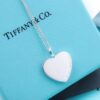 692fd60a99f2d84055c8a831 Tiffany Solid Large Heart Necklace - Authentic Counter Product, Proxy Purchase Version, Tiffany T Two Series Love Heart Necklace, Premium German Imported 925 Sterling Silver with Thick Gold Plating, Fine Craftsmanship, High-End Custom Heart Pendant Diameter 2.0 cm, Chain Length 50 cm, Tagged AG925