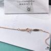 Tiffany Crown Single Diamond Necklace, Original Design with Ultra-Clear High-Carbon Diamond, Stunningly Sparkling, Simple and Versatile, Perfect for Daily Wear, Unisex Style Ideal for Couples, Exquisite Craftsmanship, S925 Sterling Silver
