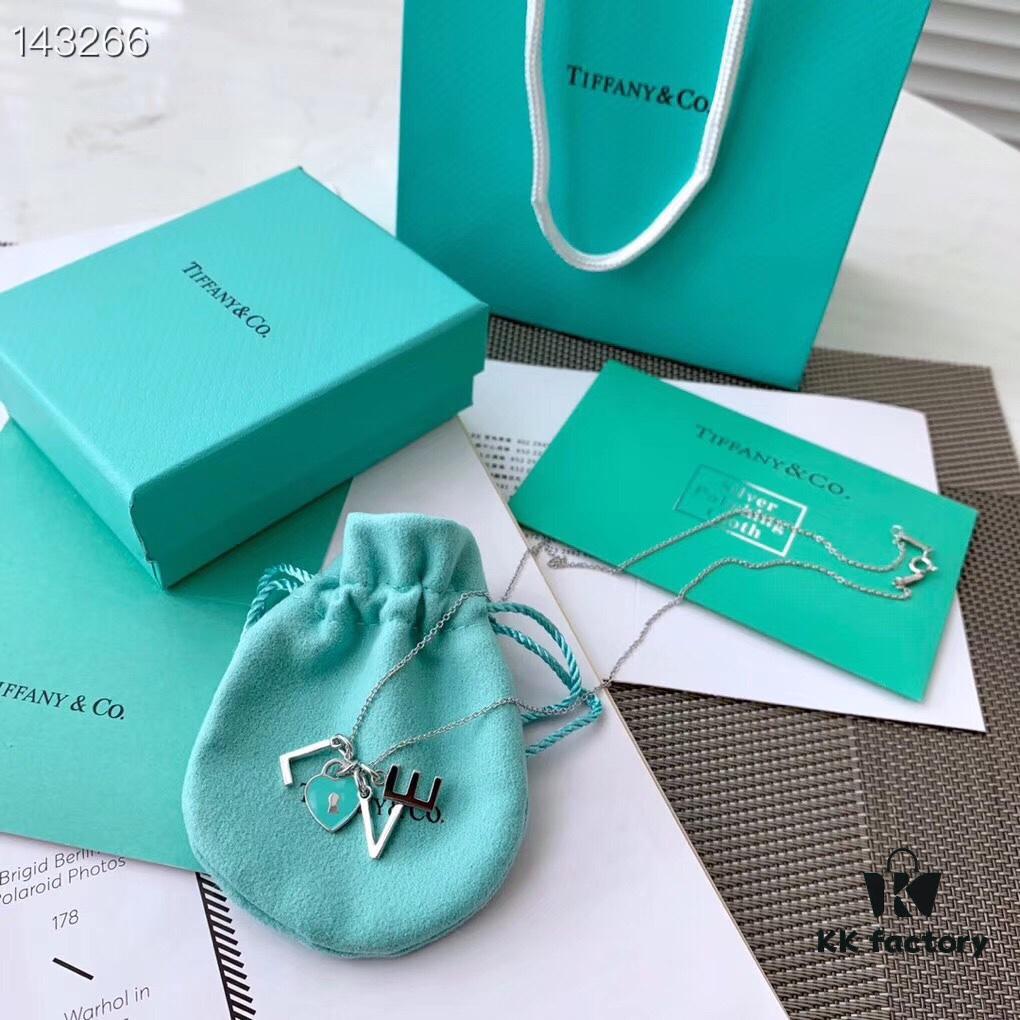 692fd61399f2d84055c8a849 Exclusive In-Stock! Tiffany & Co. LOVE Letter Necklace with Blue Enamel Heart Pendant, Featuring the Brand's Founding Year, Crafted in AG925 Silver, Original Mold Design, Authentic Resale Quality, 45cm Chain with Full Packaging, Perfect for Gifting or Personal Use