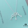 692fd63999f2d84055c8a88f 925 Sterling Silver Tiff Unlocks Infinite Possibilities - Three Small Keys Combined Slot Machine Heart ❤ Classic Tiffany Key Necklace