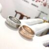 692fd63c99f2d84055c8a895 Tiffany Double T Ring, 925 Sterling Silver with High-Carbon Diamond, Platinum and Rose Gold Options, Hypoallergenic, Fade-Resistant