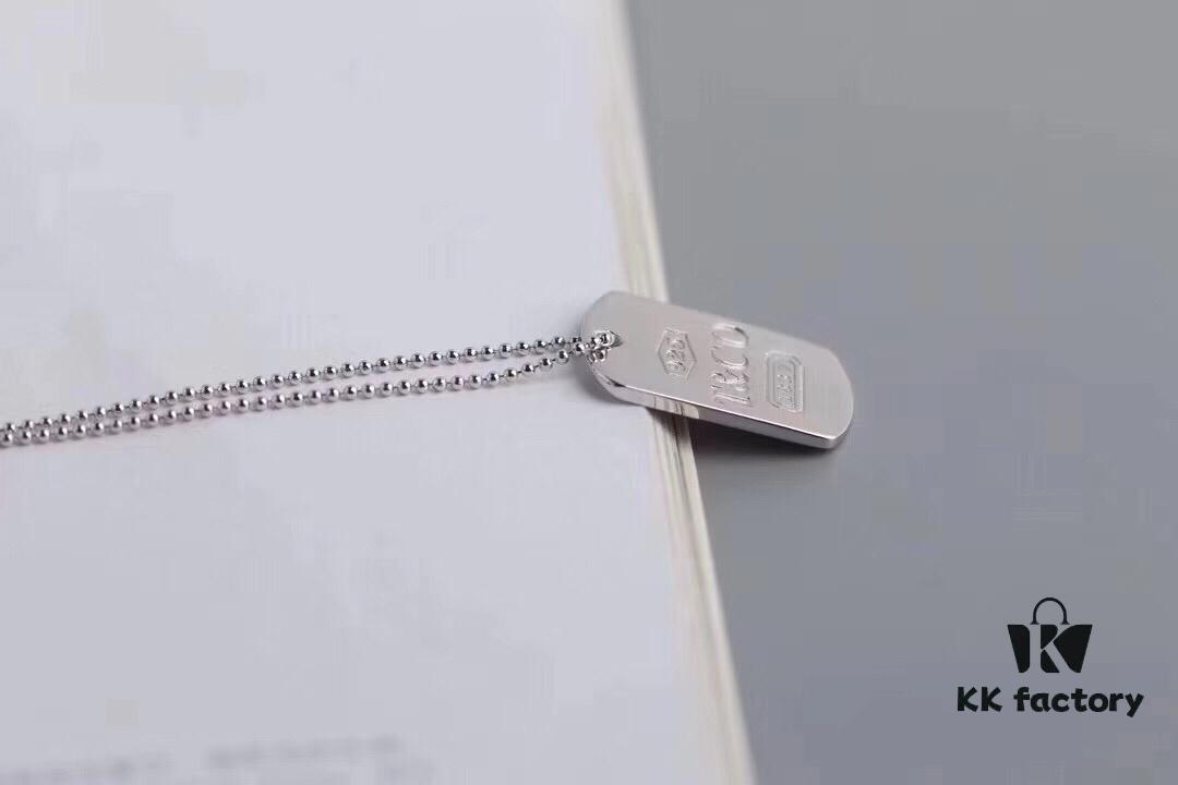 692fd64c99f2d84055c8a8c0 Tiffany 1837 Square Pendant Necklace CNC High Version High-Definition Engraving Premium Quality - Pendant Size: Large, Small
