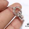 692fd64f99f2d84055c8a8c5 Tiffany Double Ring Necklace with Dual Hoop Pendant Featuring Engraved Founding Year