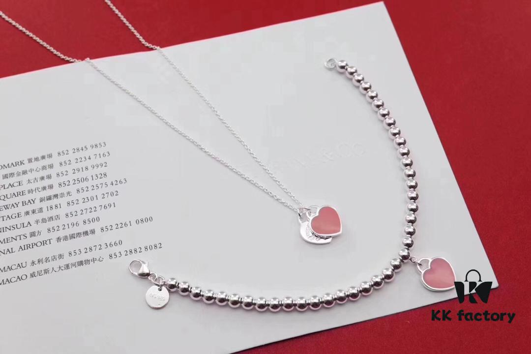 692fd65299f2d84055c8a8cb Popular Tiffany-style Princess Dream Bracelet & Necklace Set - Silver Craft with High-definition Copper Lettering, Lin Yun Same Style