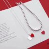 692fd65299f2d84055c8a8cc Popular Tiffany-style Princess Dream Bracelet & Necklace Set - Silver Craft with High-definition Copper Lettering, Lin Yun Same Style
