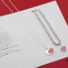 692fd65499f2d84055c8a8ce Popular Tiffany-style Princess Dream Bracelet & Necklace Set - Silver Craft with High-definition Copper Lettering, Lin Yun Same Style