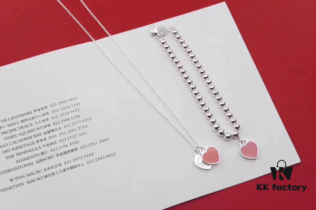 692fd65499f2d84055c8a8ce Popular Tiffany-style Princess Dream Bracelet & Necklace Set - Silver Craft with High-definition Copper Lettering, Lin Yun Same Style
