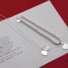 692fd65599f2d84055c8a8d1 Popular Tiffany-style Princess Dream Bracelet & Necklace Set - Silver Craft with High-definition Copper Lettering, Lin Yun Same Style
