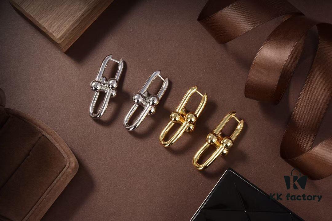 692fd65599f2d84055c8a8d3 Tiffany & Co. Joint Hoop Earrings, Popular U-Shaped Link Series Inspired by Tiffany HardWear Collection