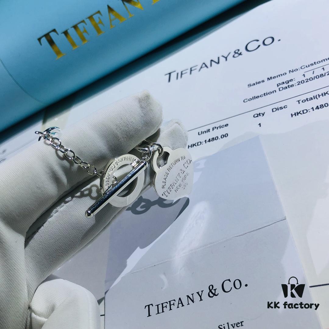 692fd65f99f2d84055c8a8e3 Tiffany Heart-shaped Thick Chain Bracelet with Pin Buckle, High-Definition Engraving Inside and Outside, Authentic Detailing