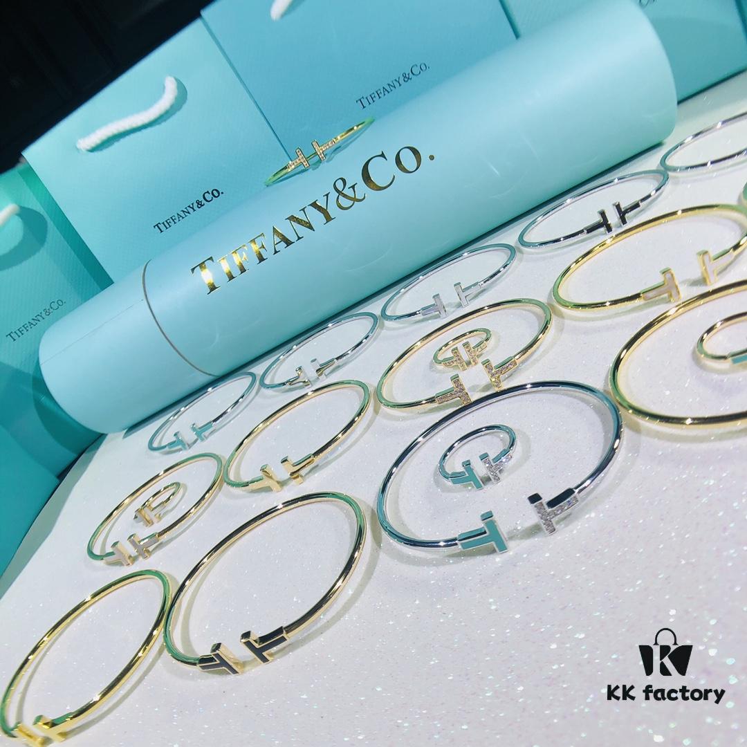 692fd66699f2d84055c8a8ed Classic Tiffany Inspired Double T Pearl Inlaid Square Ring and Gold Silver Rose Bracelet with Mother of Pearl Coil