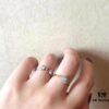 Tiffany & Co. Modern Keys Collection New Single T Smooth Asymmetrical Open Ring