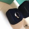 Tiffany & Co. Modern Keys Collection New Single T Smooth Asymmetrical Open Ring
