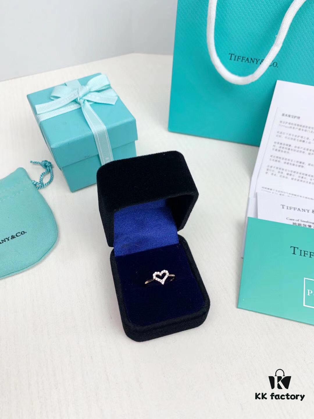 692fd66f99f2d84055c8a902 Tiffany & Co. Heart Ring in 925 Sterling Silver, Exquisite and Elegant Design