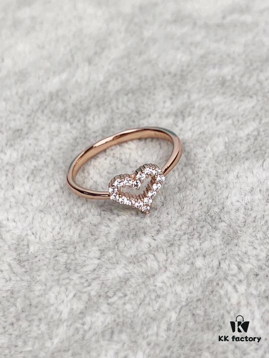 692fd67199f2d84055c8a907 Tiffany & Co. Heart Ring in 925 Sterling Silver, Exquisite and Elegant Design