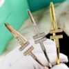 692fd68299f2d84055c8a93a Tiffany & Co. Classic T-Shape Diamond Double-T Bracelet