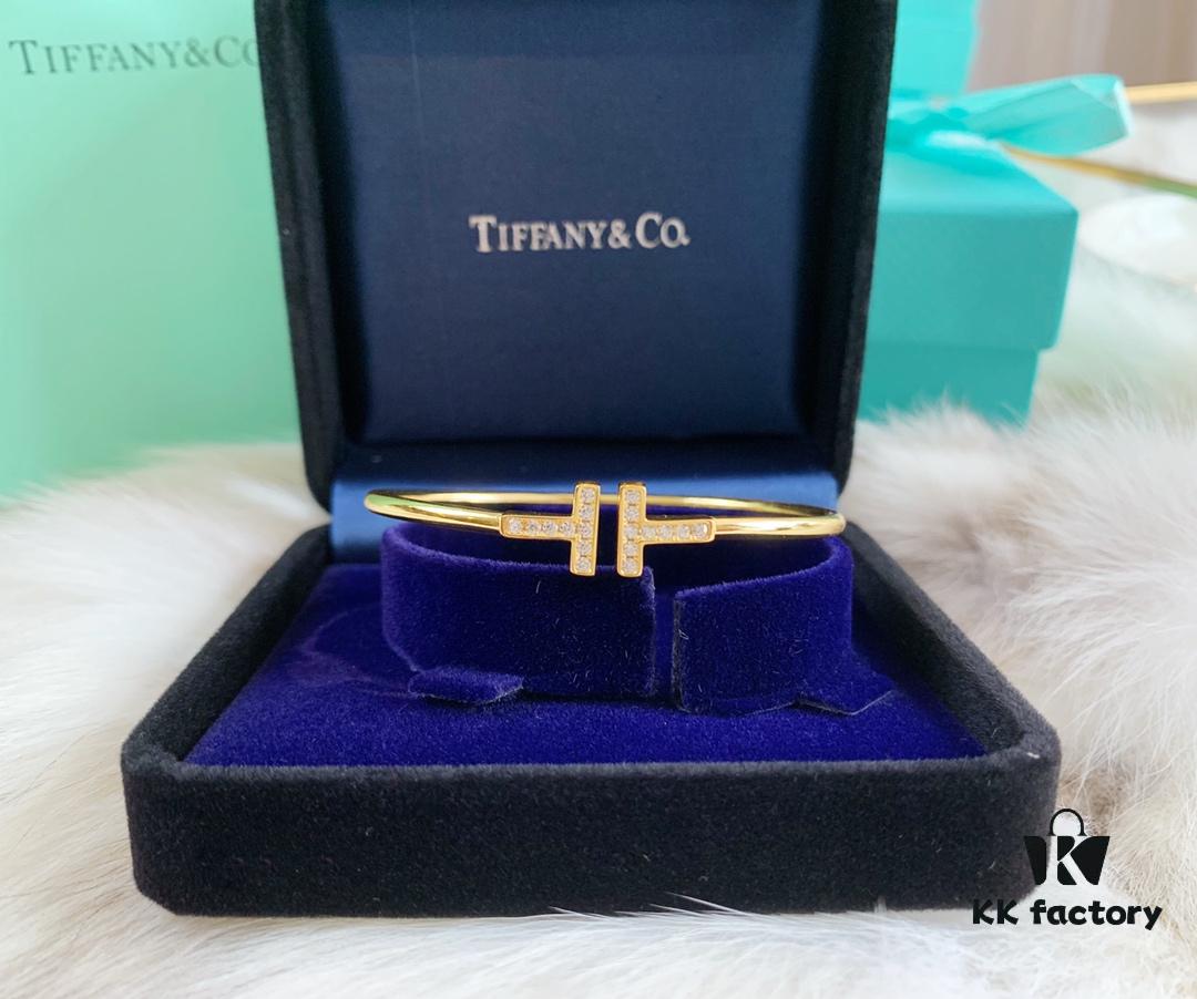 692fd68499f2d84055c8a93f Tiffany & Co. Classic T-Shape Diamond Double-T Bracelet