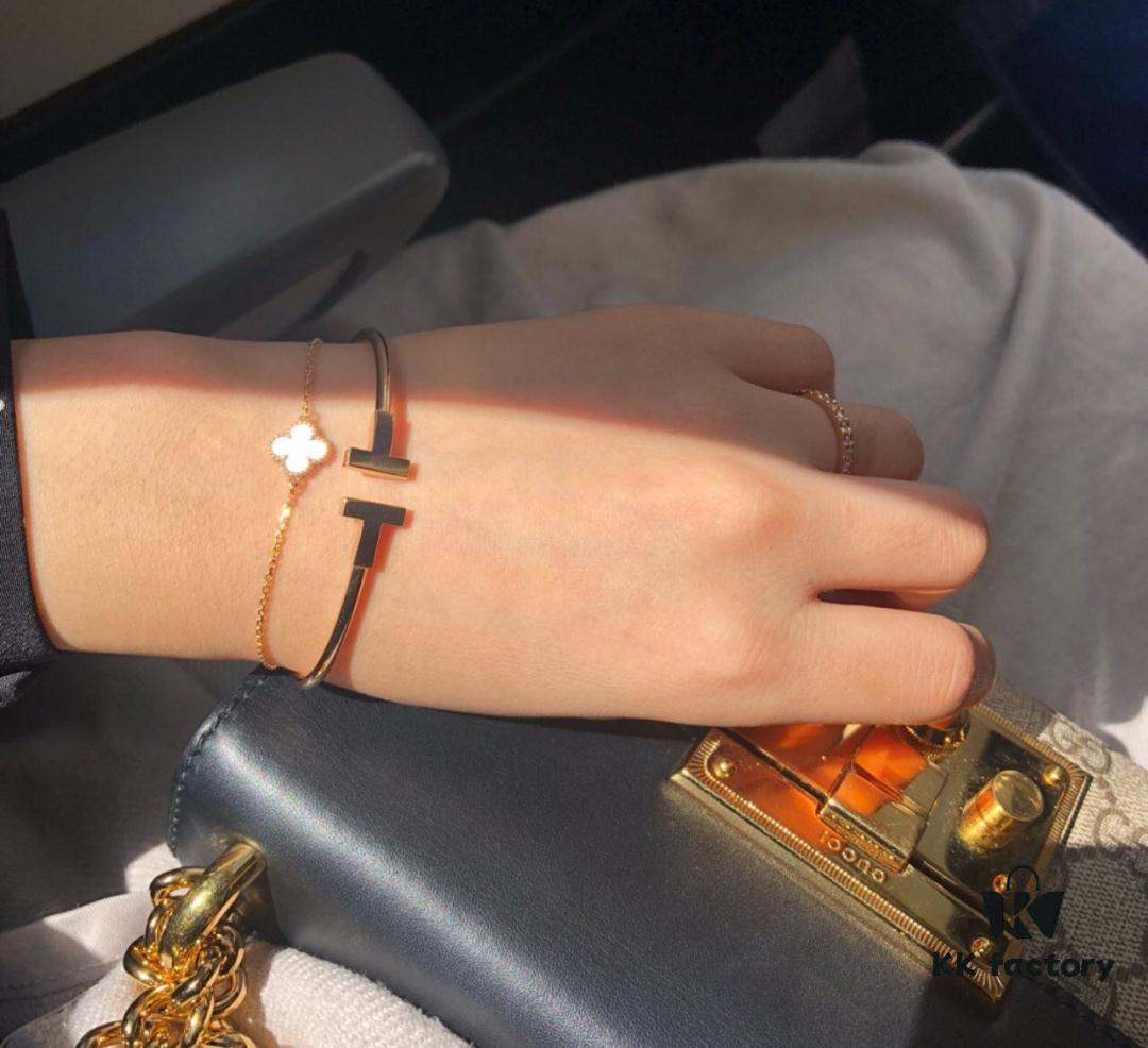 Tiffany & Co. Classic T Collection Smooth Double T Bracelet