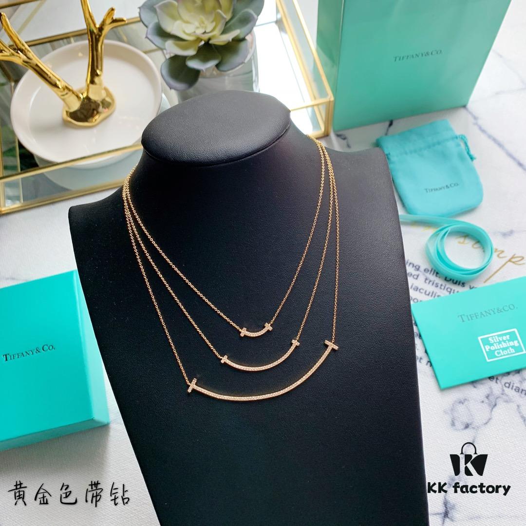 692fd69099f2d84055c8a959 Tiffany & Co. Diamond-Set Smiley Necklace - Premium 1:1 Craftsmanship, 18K Gold Plated with Genuine Logo and Original Chain Design