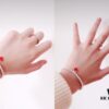Woman Wearing Tiffany Heart Bracelet