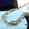 692fd6be99f2d84055c8a9b2 Smooth Bamboo Joint Necklace | Tiffany HardWear Collection Chain Necklace, Titanium Gold-Plated Vacuum Thickened Electroplating, 45cm