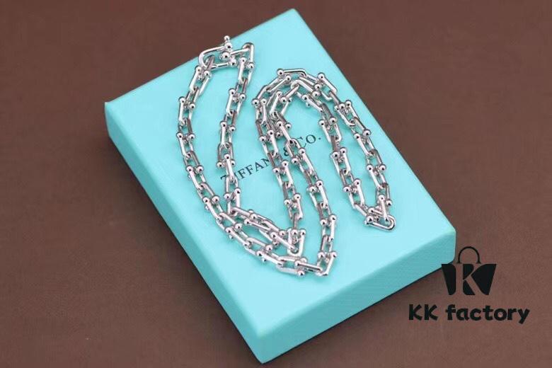 692fd6c299f2d84055c8a9bb New Arrival 💗 Horseshoe U-Shaped Necklace and Bracelet Set in 925 Silver, Non-Fading! Tiffany & Co. Style Silver U-Clasp Couple Matching Set