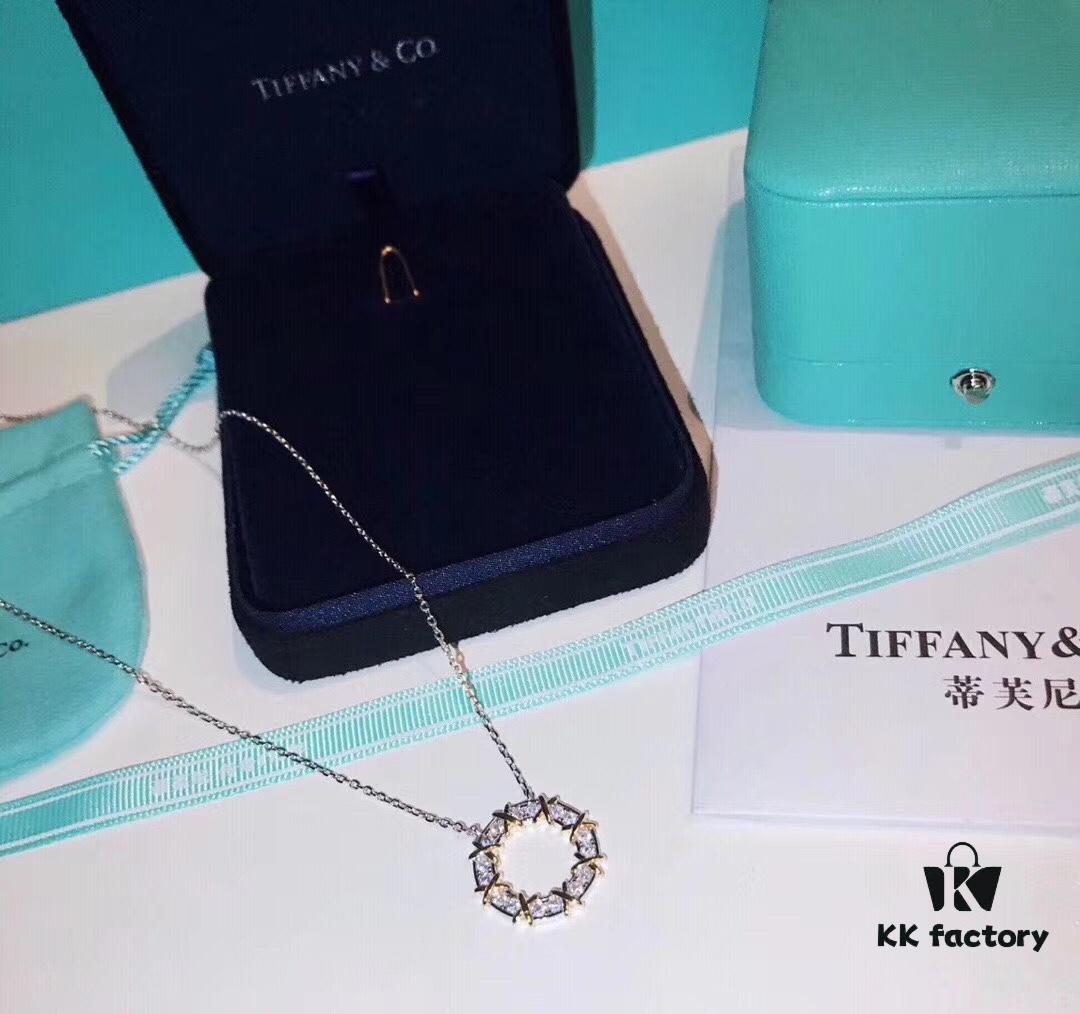 692fd6c299f2d84055c8a9bd Tiffany Classic Heart Ring Cross Necklace, 925 Sterling Silver Elegant Plated High-End Women's Fashion Jewelry