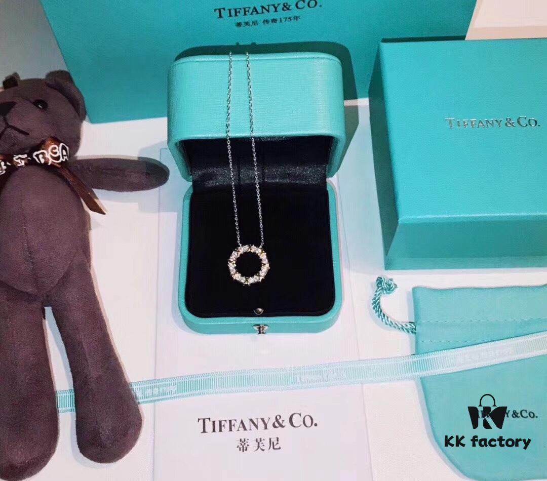 692fd6c399f2d84055c8a9be Tiffany Classic Heart Ring Cross Necklace, 925 Sterling Silver Elegant Plated High-End Women's Fashion Jewelry