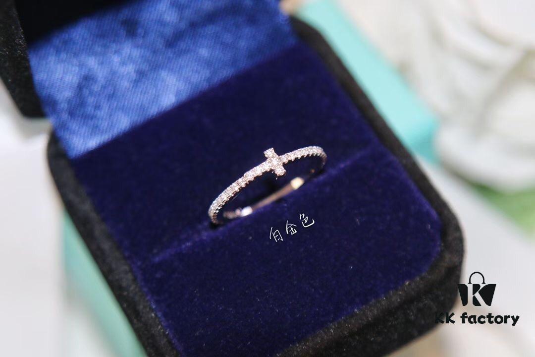 692fd6c599f2d84055c8a9c1 Tiffany & Co. T-Shape Full Diamond Ring in Rose Gold and White Gold