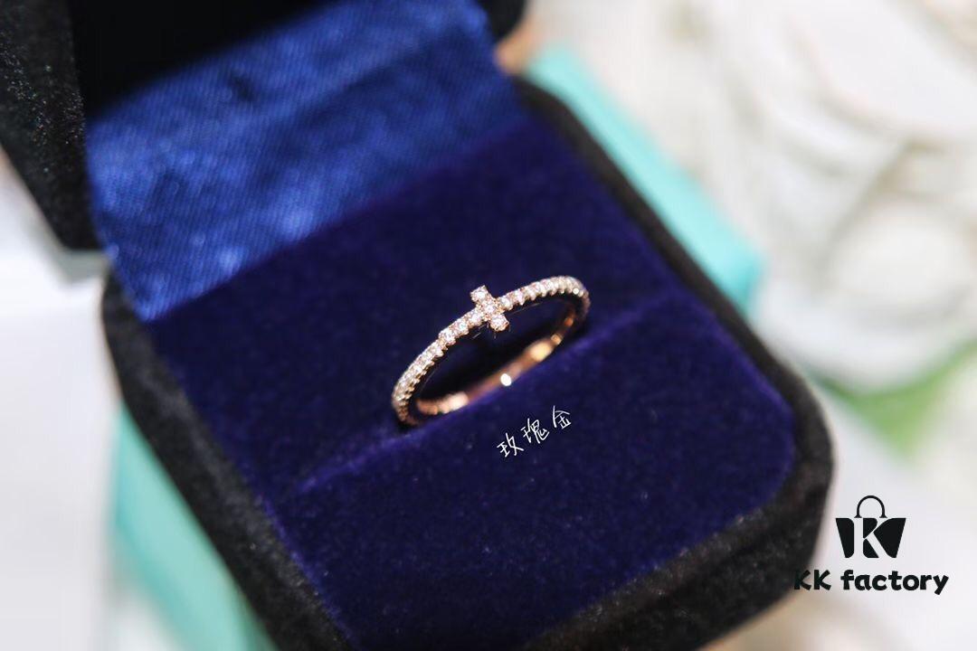 692fd6c599f2d84055c8a9c2 Tiffany & Co. T-Shape Full Diamond Ring in Rose Gold and White Gold