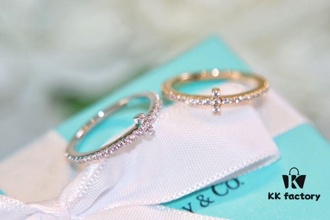 692fd6c699f2d84055c8a9c5 Tiffany & Co. T-Shape Full Diamond Ring in Rose Gold and White Gold