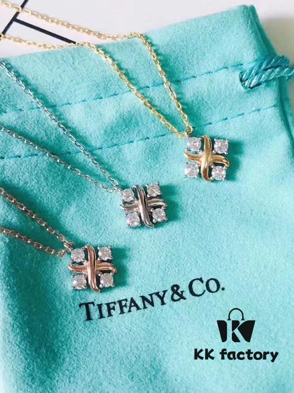 692fd6d199f2d84055c8a9d7 Tiffany & Co. Schlumberger Series Cross Four-Diamond Necklace, Minimalist and Versatile